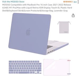 MacBook Pro 16-inch Lavender Gray Case